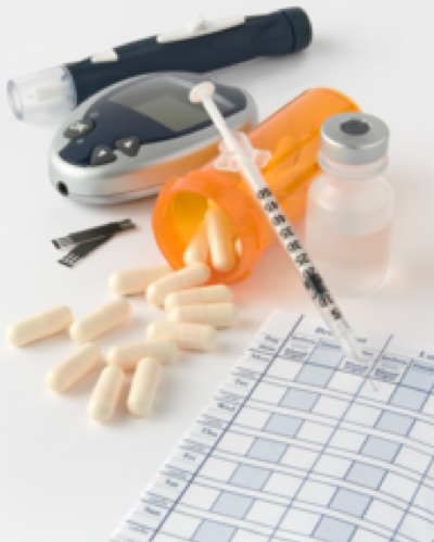 Diabetes medication and glucose meter