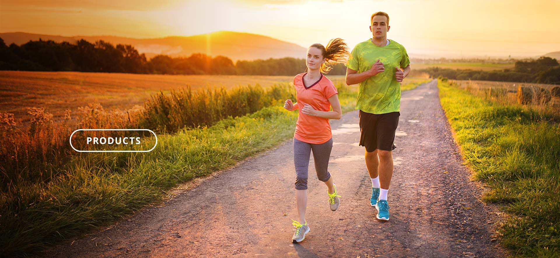 Man and Woman jogging